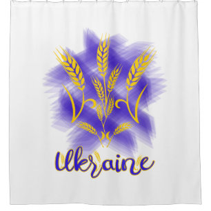 Ukrainian trident made of wheat ear