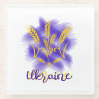 Ukrainian trident made of wheat ear