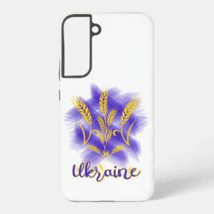Ukrainian trident made of wheat ear samsung galaxy case