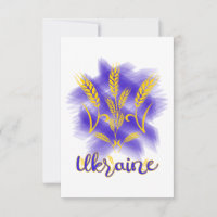 Ukrainian trident made of wheat ear