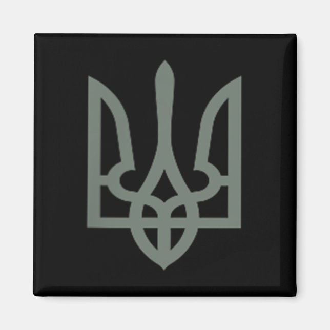 Ukrainian Trident Symbol Tryzub Emblem  Magnet (Front)