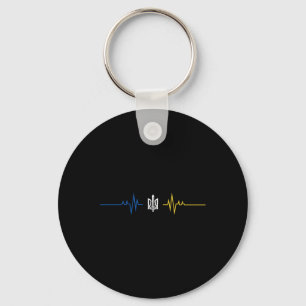 Ukrainian Tryzub Symbol With Sword - Ukraine Tride Keychain