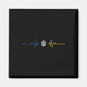 Ukrainian Tryzub Symbol With Sword - Ukraine Tride Magnet