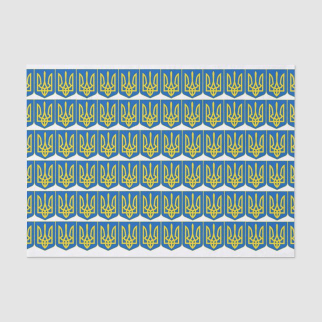 Ukrainian Tryzub Tissue Paper (Front)