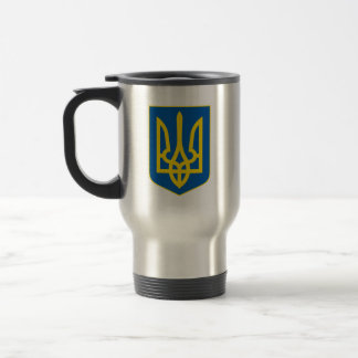 Ukrainian Tryzub (Trident) - Coat of Arms Travel Mug