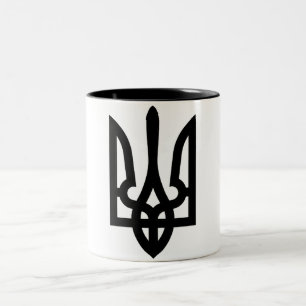 Ukrainian Tryzub Two-Tone Coffee Mug