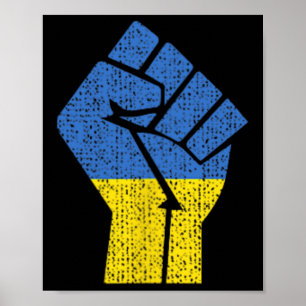 Ukrainian Ukraine Flag For Men Women Kids Poster