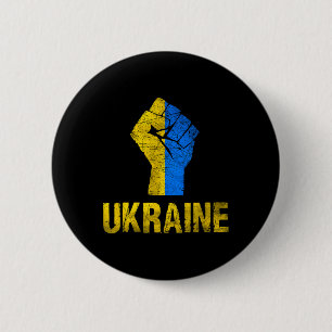Ukrainian Ukraine Flag Vintage Ukraine Flag 2 Inch Round Button