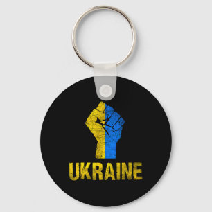 Ukrainian Ukraine Flag Vintage Ukraine Flag  Keychain
