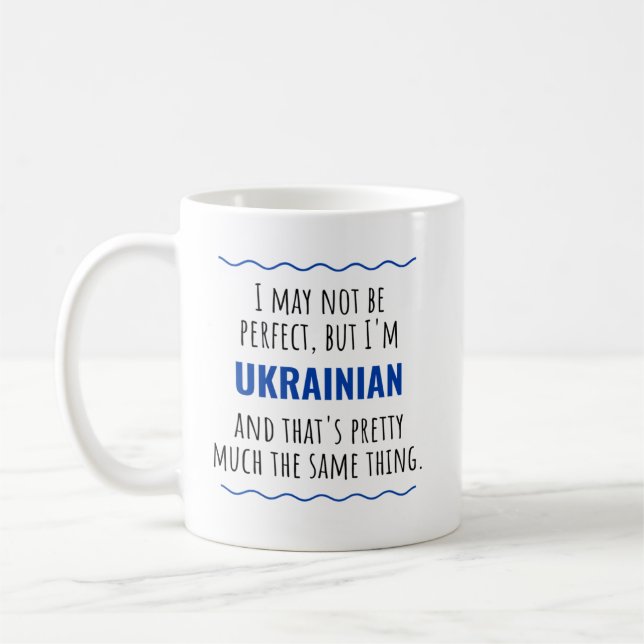 Ukrainian Ukraine Gift Idea Coffee Mug (Left)