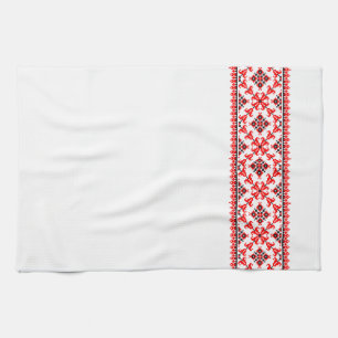 Ukrainian Vyshyvanka Design Apron Kitchen Towel