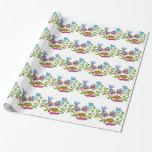 Ukrainian Wedding Birds Folk Art Wrapping Paper<br><div class="desc">Ukrainian Wedding Birds. Wrap your gift in a unique Ukrainian design of the bride and groom now sharing a nest.</div>