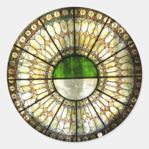 Ukrainian Window Classic Round Sticker