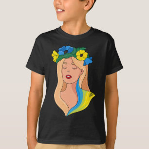 Ukrainian Women Ukrainian Girl Ukraine In Yellow - T-Shirt