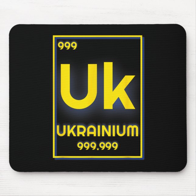 Ukrainium Element Chemistry Smart Ukraine Patrioti Mouse Pad (Front)