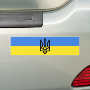 Ukraune - Peace - Ukrainian Flag - Freedom  Bumper Sticker