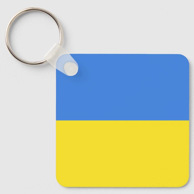 Ukraune - Peace - Ukrainian Flag - Freedom  Keychain (Front)