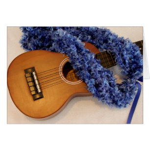 Ukulele and Blue Lei