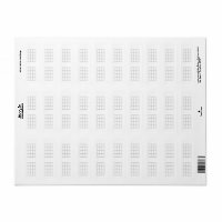 Ukulele Chord Chart 4-Fret Grey Template Stickers