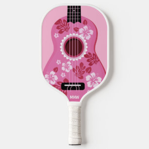 Ukulele custom monogram pickleball paddle