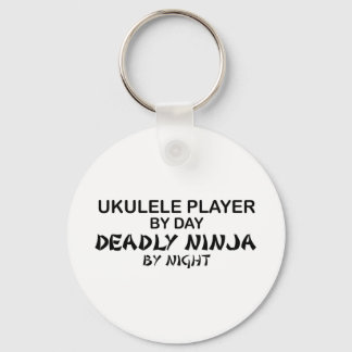 Ukulele Deadly Ninja by Night Keychain