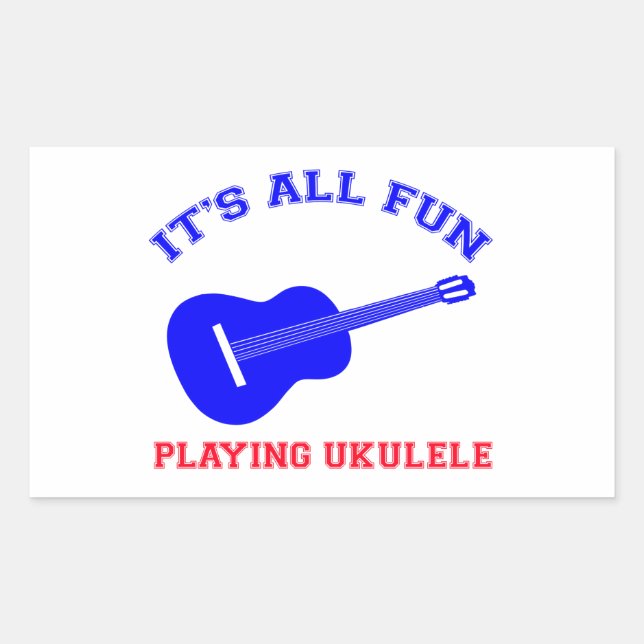 Ukulele Designs Sticker (Front)