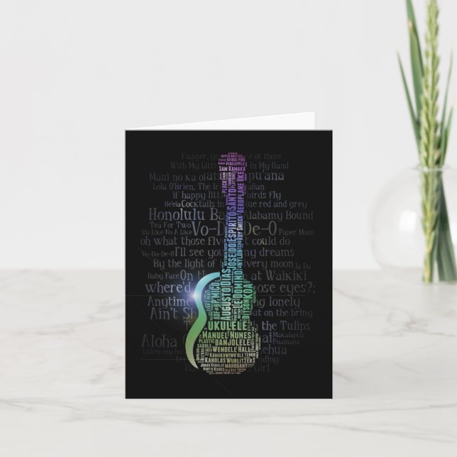 Ukulele History Greeting Cards (Front)