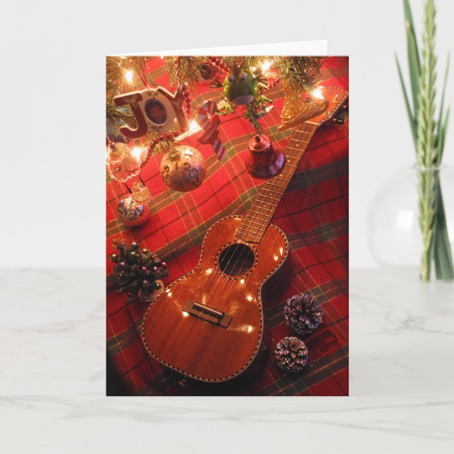 Ukulele Holiday Card (Front)
