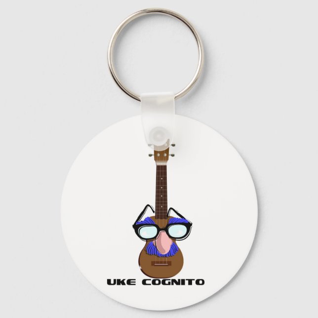 Ukulele Incognito Keychain (Front)