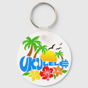 Ukulele Island Logo Keychain