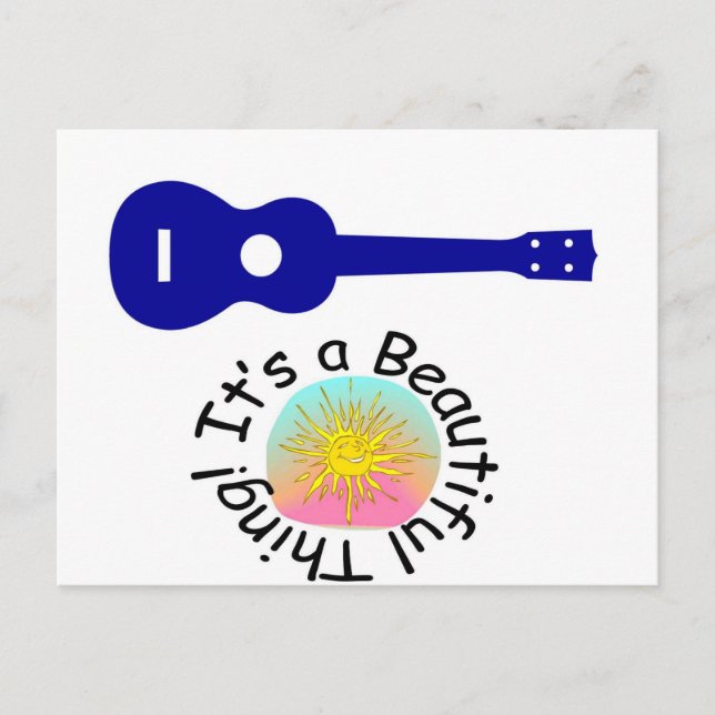 Ukulele: It's a Beautiful Thing Postcard (Front)