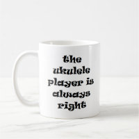 ukulele joueur toujours droit tasse de café
