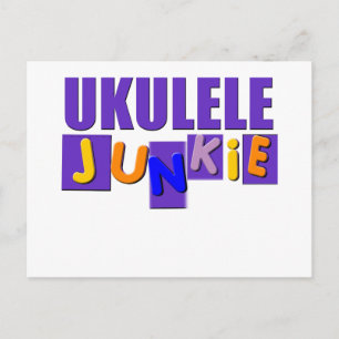 Ukulele Junkie Postcard