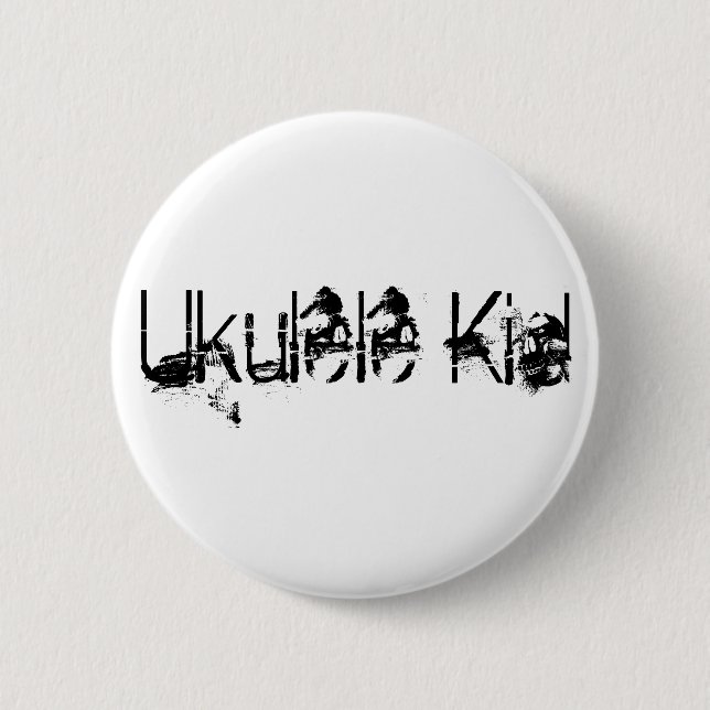 Ukulele Kid 2 Inch Round Button (Front)
