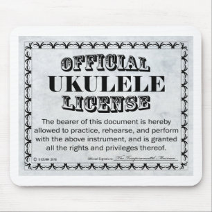Ukulele License Mouse Pad
