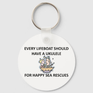 Ukulele Lifeboat Keychain