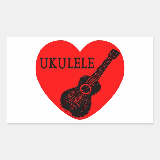 Ukulele Love Sticker (Front)