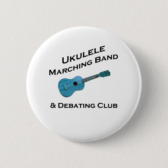 Ukulele Marching Band & Debating Club 2 Inch Round Button (Front)
