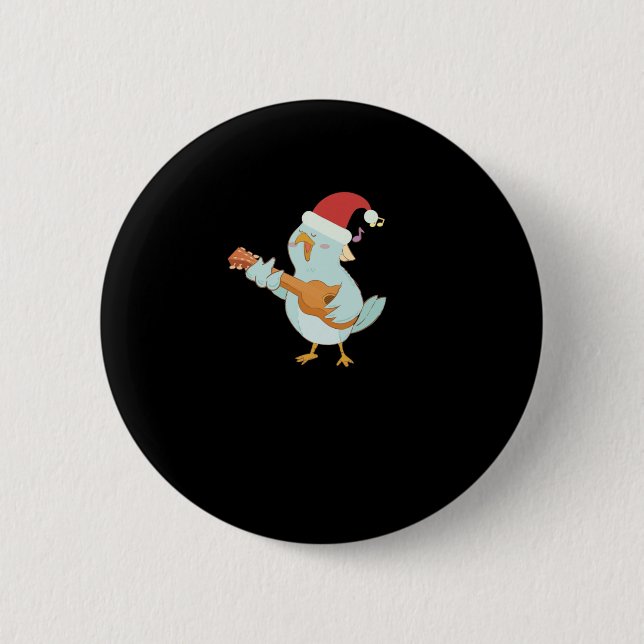 Ukulele Merry Christmas   2 Inch Round Button (Front)