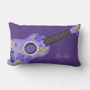 Ukulele nom personnalisé lancer des oreillers