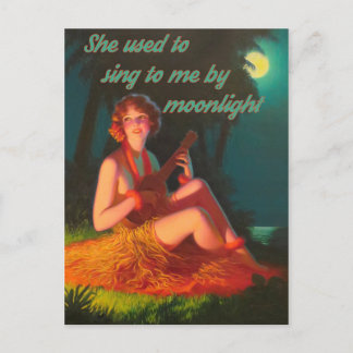 Ukulele par carte postale Moonlight
