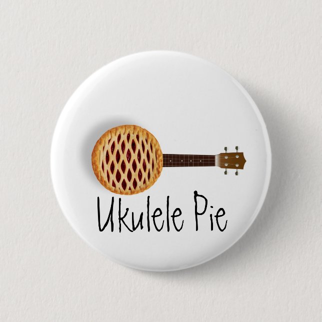 Ukulele Pie button (Front)