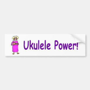 Ukulele Power! Bumper Sticker