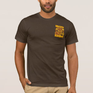 Ukulele Rangers Singing Bear (back) w/Pocket Logo T-Shirt