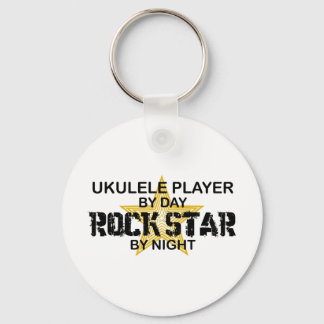 Ukulele Rock Star by Night Keychain