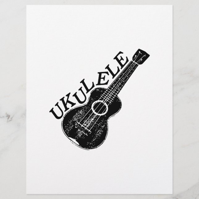 Ukulele Text And Image (Front)