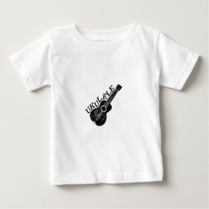 Ukulele Text And Image Baby T-Shirt