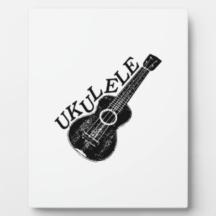 Ukulele Text And Image Plaque