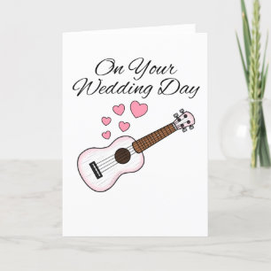 Ukulele Wedding Card Uke Player Musician