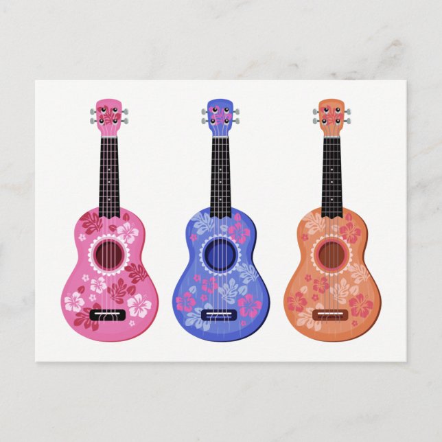 Ukuleles postcard (Front)